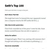 Seth’s Top 100